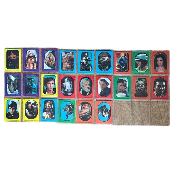 1983 Topps Star Wars Return of The Jedi Series 1 Set Of 24 Yoda Luke Leia Chewy - Picture 2 of 7